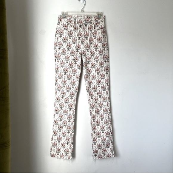 Favorite Daughter Denim - Favorite Daughter Valentina Tower High Rise Cigarette Mosiac Floral Jeans 26"